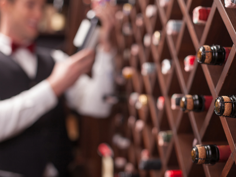 Heriot wine cellar